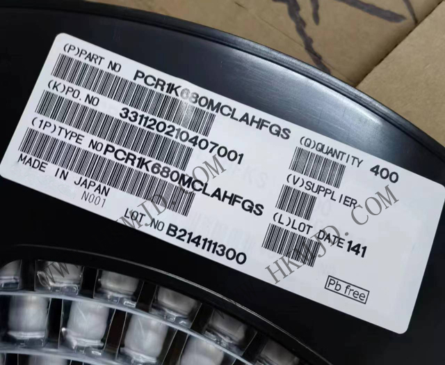 原裝現貨 PCR1K680MCL_PCR1K680MCLAHFGS 鋁有機聚合物電容器 80V 68uF 20% AEC-Q200