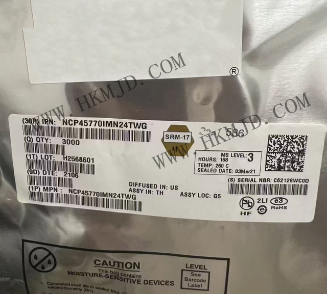 明佳達(dá)電子——供應(yīng) [ON] NCP45770IMN24TWG 24V, 20A ecoSWITCH? 受保護電源開關(guān)