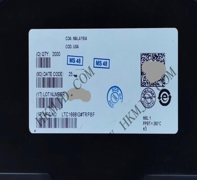 [出售] LTC1668IG (ADI) 16位，50Msps 差分電流輸出數(shù)模轉(zhuǎn)換器